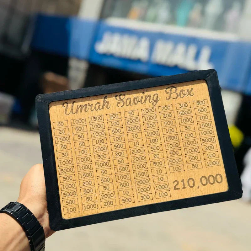 8mm High Quality Acralic Umrah Saving Box - ( Unassembled ) Self Assembled Easily