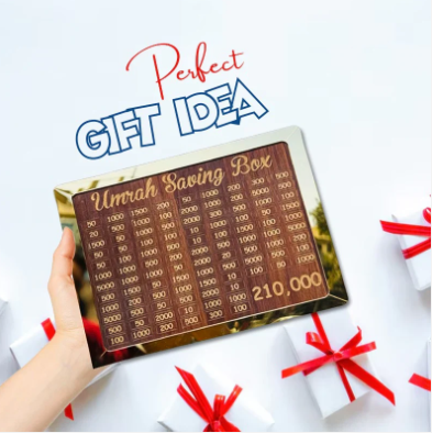 8mm High Quality Acralic Umrah Saving Box - ( Unassembled ) Self Assembled Easily