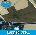 Car sunshade retractable sunscreen heat insulation front windshield parasol Umbrella
