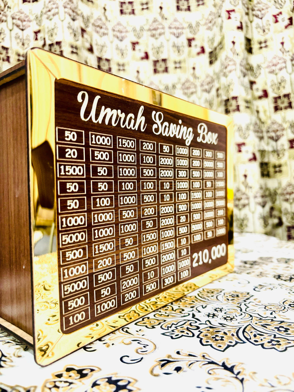 8mm High Quality Acralic Umrah Saving Box - ( Unassembled ) Self Assembled Easily